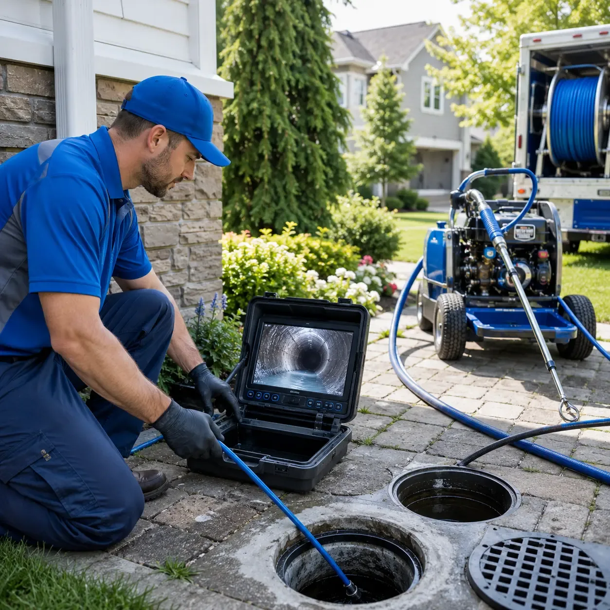 Outdoor drain cleaning professionals serving Manakin Sabot, VA